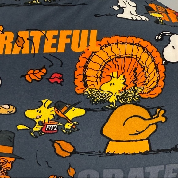 NWT Tooniforms Thanksgiving Scrub Top Peanuts Snoopy XXS Scrubs Cherokee Uniform - Picture 6 of 6